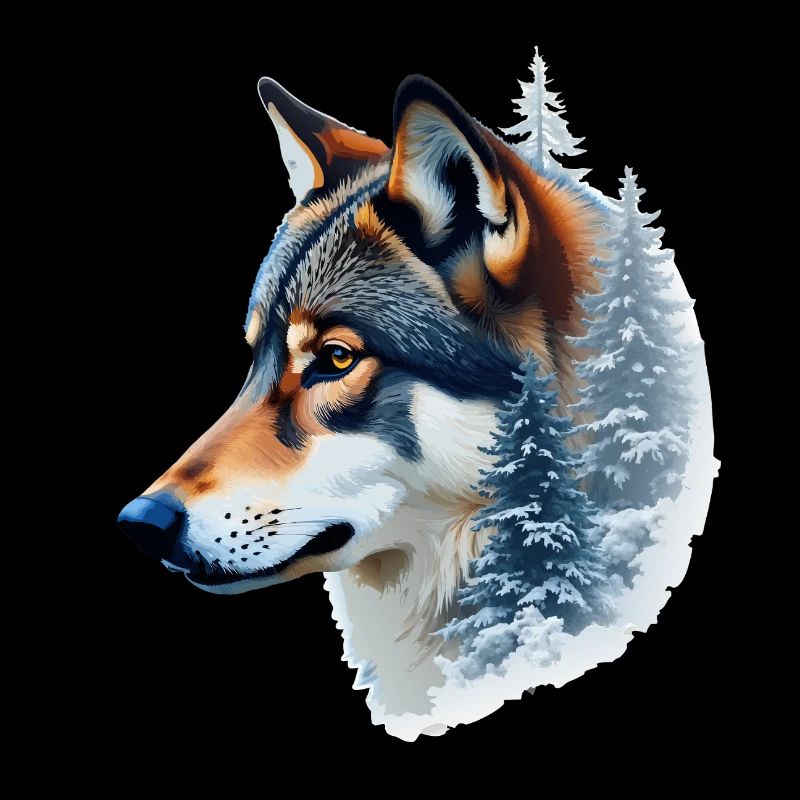 Snow Wolf: Wild and Winter Fusion