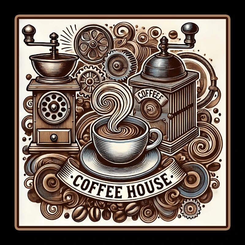 Ambiance de café vintage