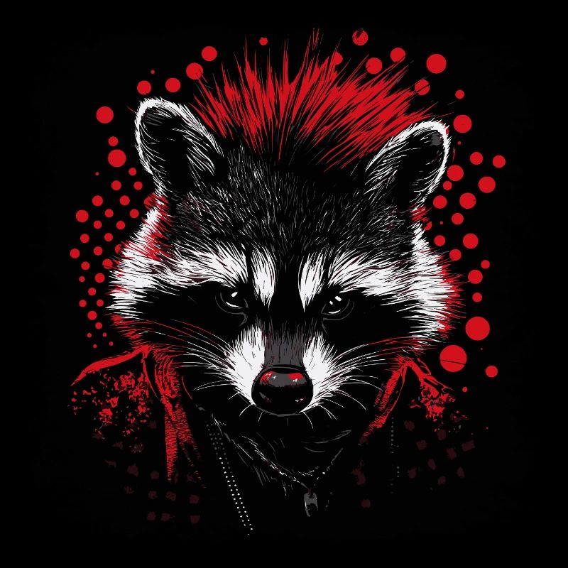 Raton laveur punky