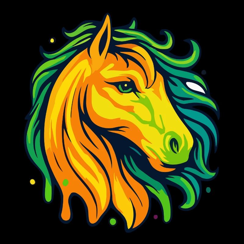 Neon Pferdekopf