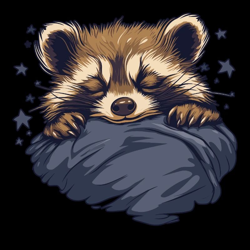 Träumender Waschbär