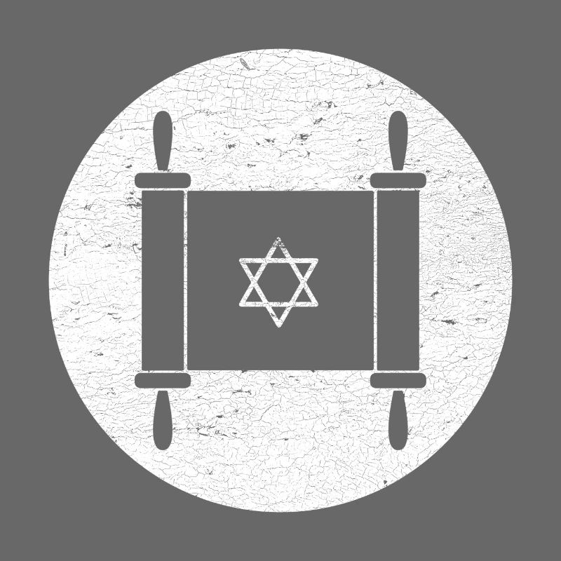 Torah scroll in a white circle