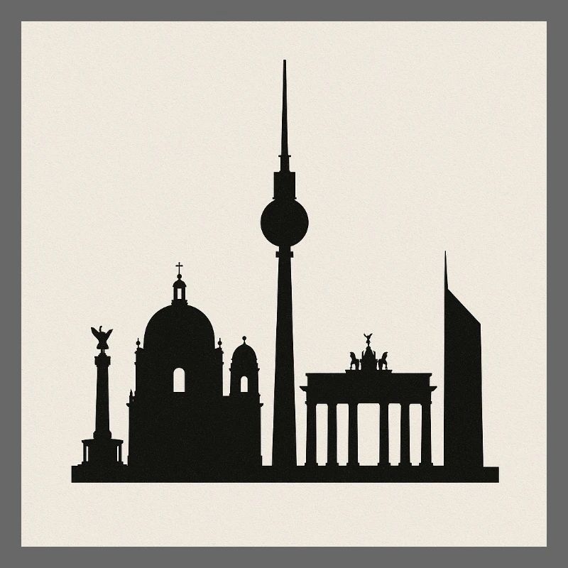 Berlin Skyline Silhouette