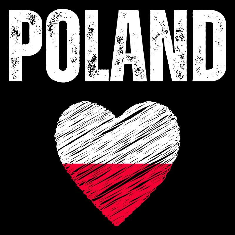 J’aime la Pologne, drapeau de la Pologne