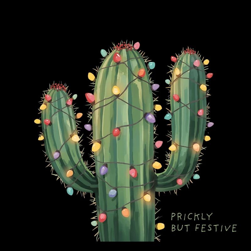 Weihnachtskaktus – Prickly but Festive