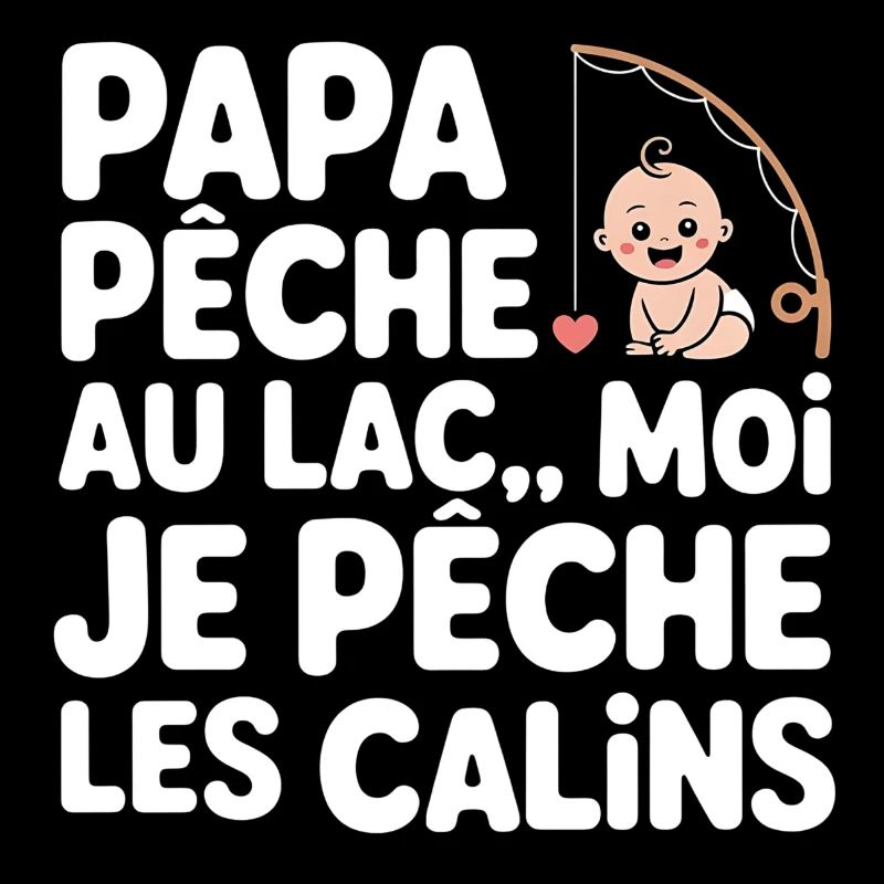 Père Pêcheur Bébé au Lac Interprétation