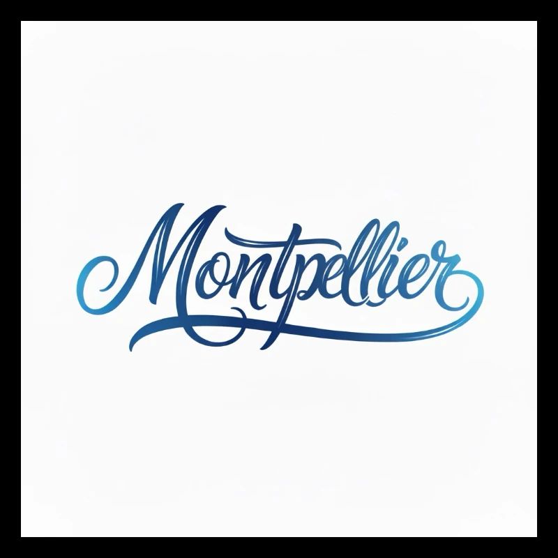 Montpellier Handlettering Design