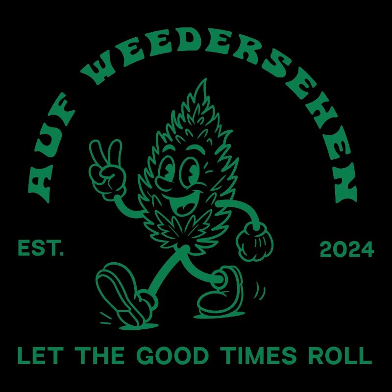 Hanffreund mit Peace-Zeichen - AUF WEEDERSEHEN