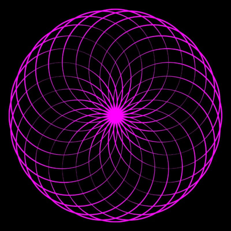 Neonspirale Netz Torus