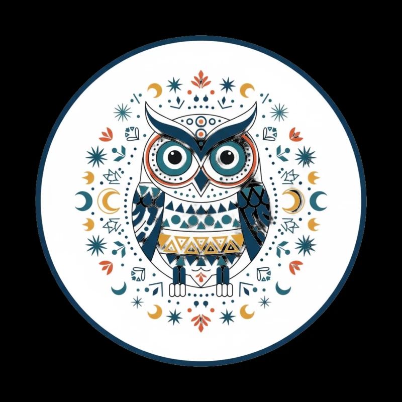 Waldkauz Mandala Muster