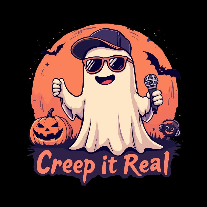 Creep It Real Ghost mit Mikrofon