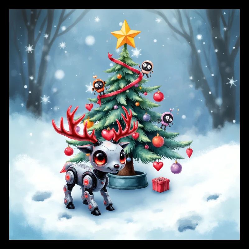 Renne robot de Noël