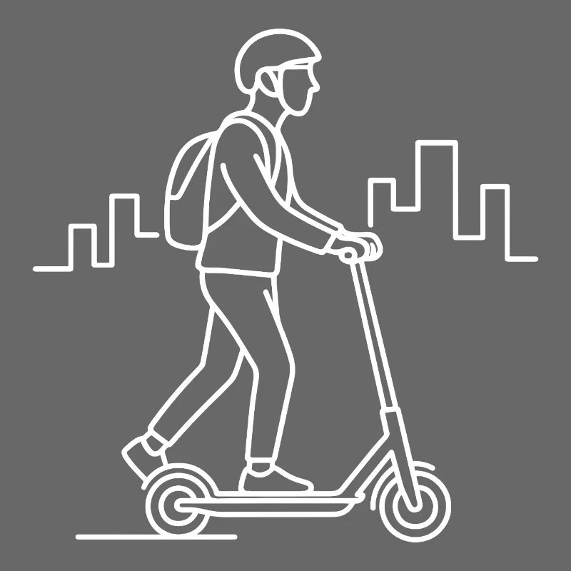 E-Scooter Driver Sketch – Urban Design