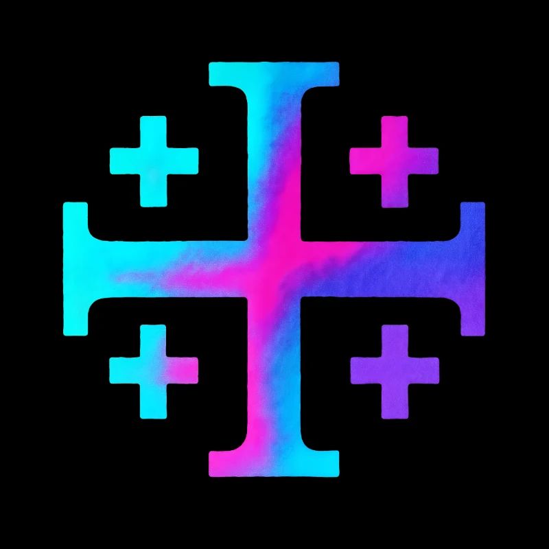 Croix de Kairos (Croix de Jérusalem) – Ciel étoilé