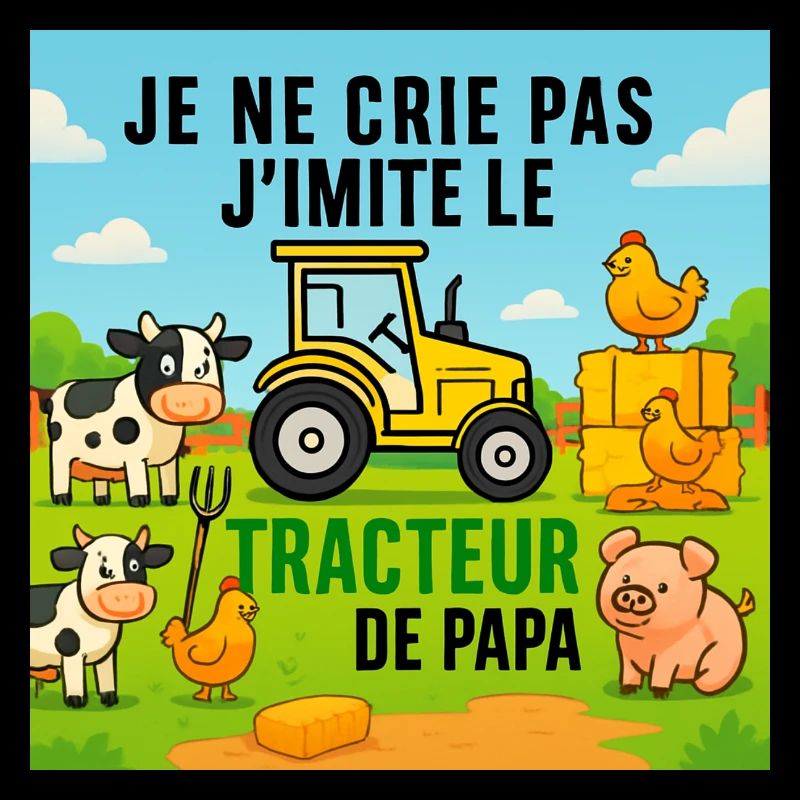 Papas Traktor und bunte Tiere