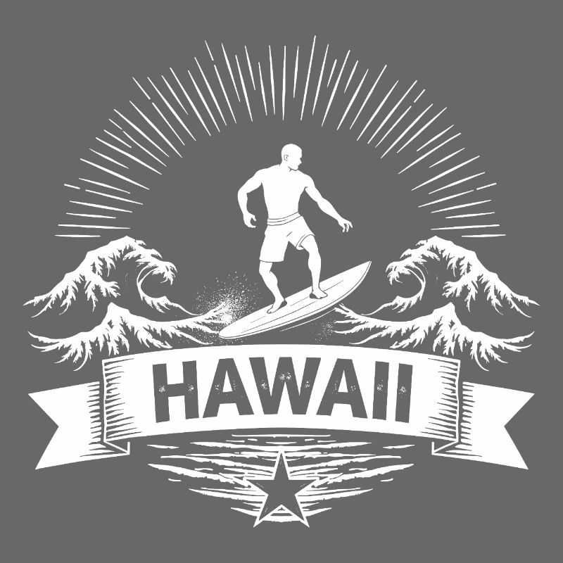 Hawaii Surfer Surfer on Pacific Wave