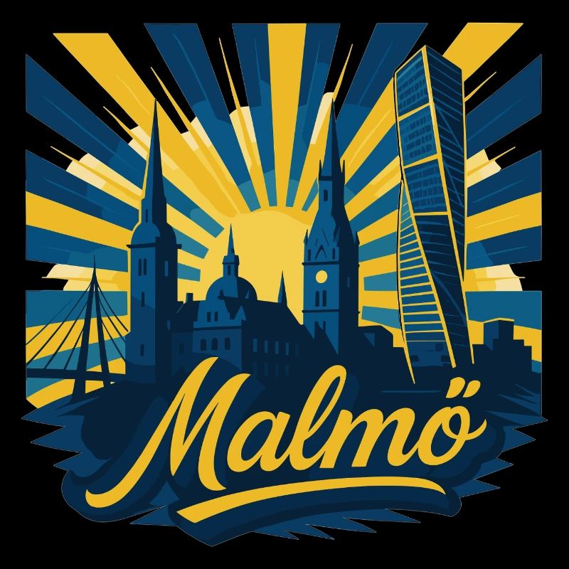 Malmö Stadt Schweden cool episch Geschenk