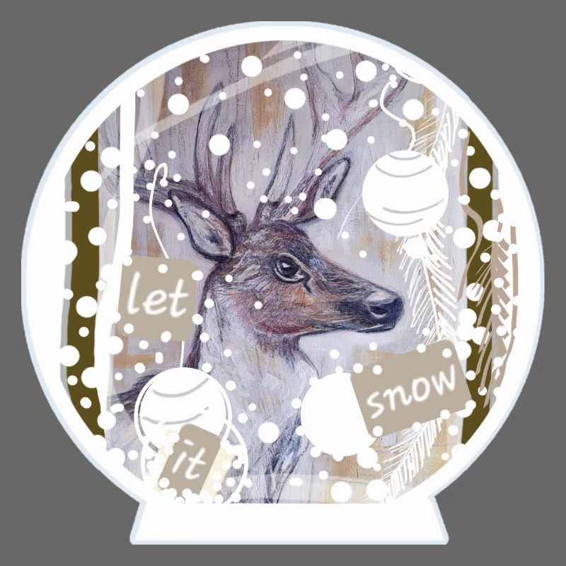 Snow Globe Deer