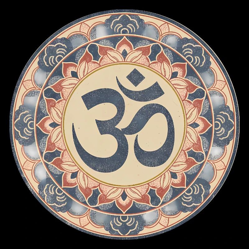 Om Mandala Zen Pattern