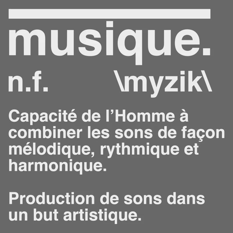Musikdefinitions-Wörterbuchstil