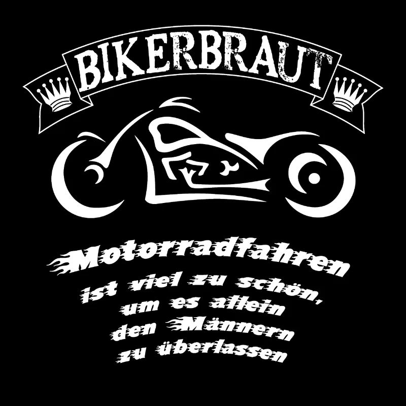 Bikerbraut Motorradliebe Logo