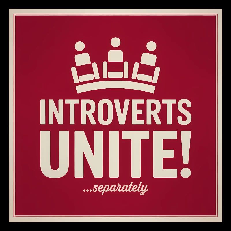 Introverts Unite, serparately - Funny Introvert 
