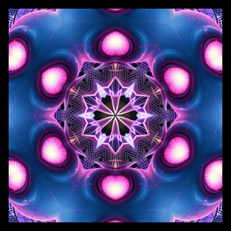 Neon Mandala Kaleidoskop
