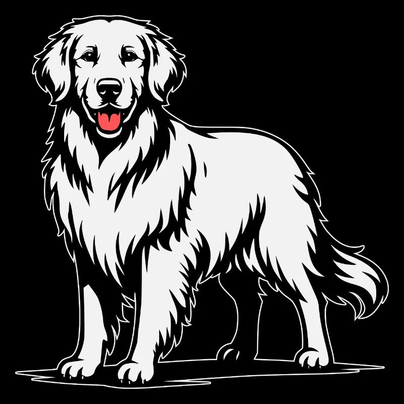 Golden Retriever in stolzer Pose
