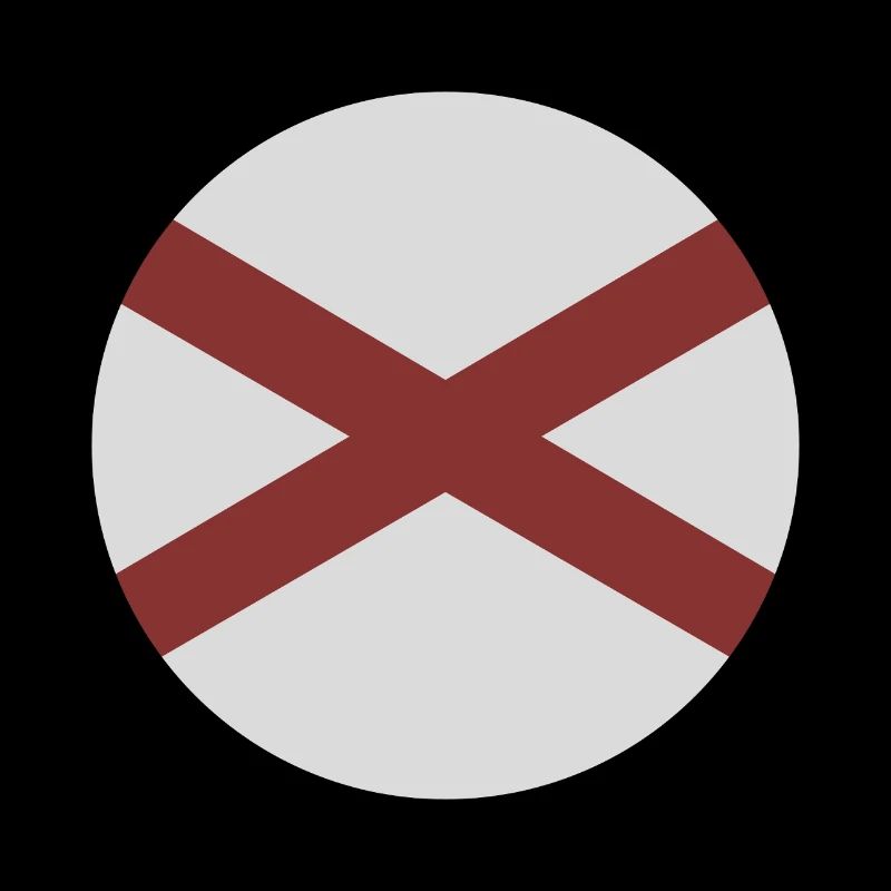 Drapeau rond de l’Alabama