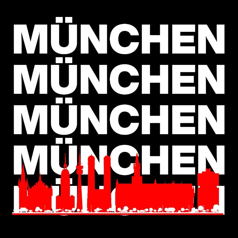 SILHOUETTE DE MUNICH, FIER DE BAVIÈRE ! MIR SAN MUNICH