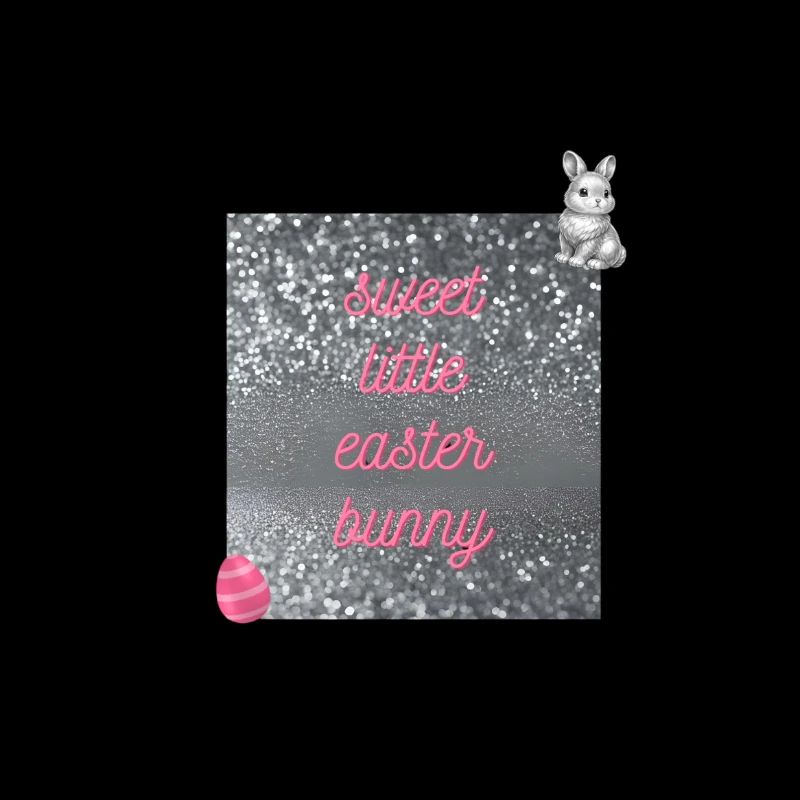 Süßer Osterhase im Glitzerdesign