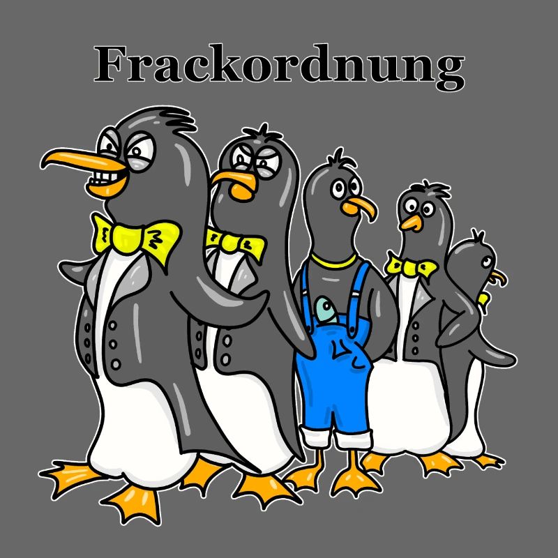 Ordre du vestige de queue-de-pie - Dessin animé drôle de Pingouin