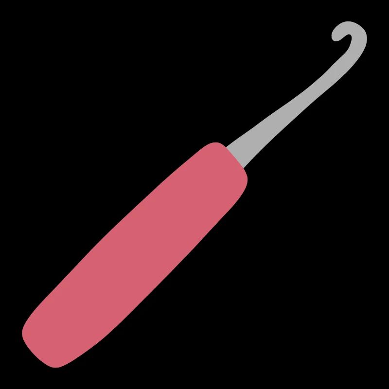 Pink Crochet Hook Art