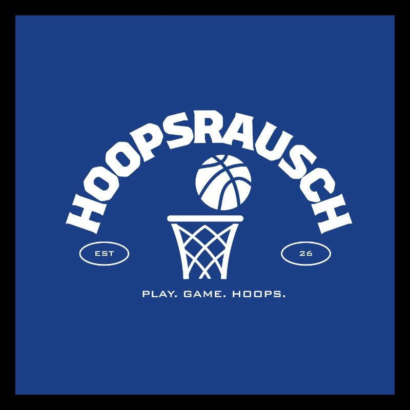 Hoopsrausch Basketball Emblem
