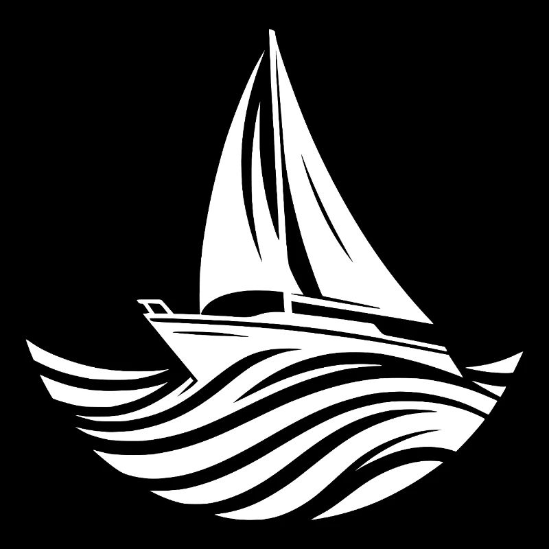 Nautical sail aesthetics for ocean wave fans