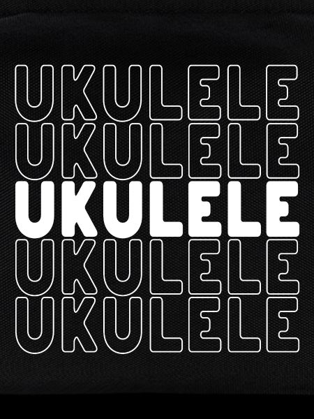 Ukulele typography