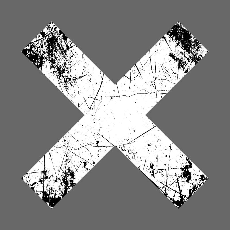 Grunge X Cut Pattern