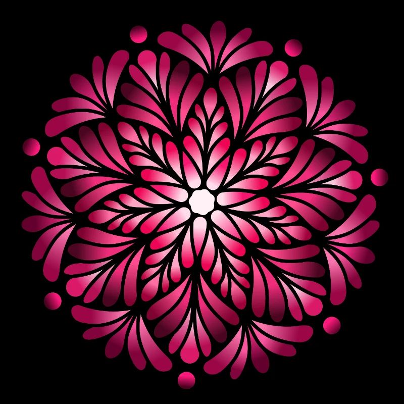 Luminous Pink Mandala