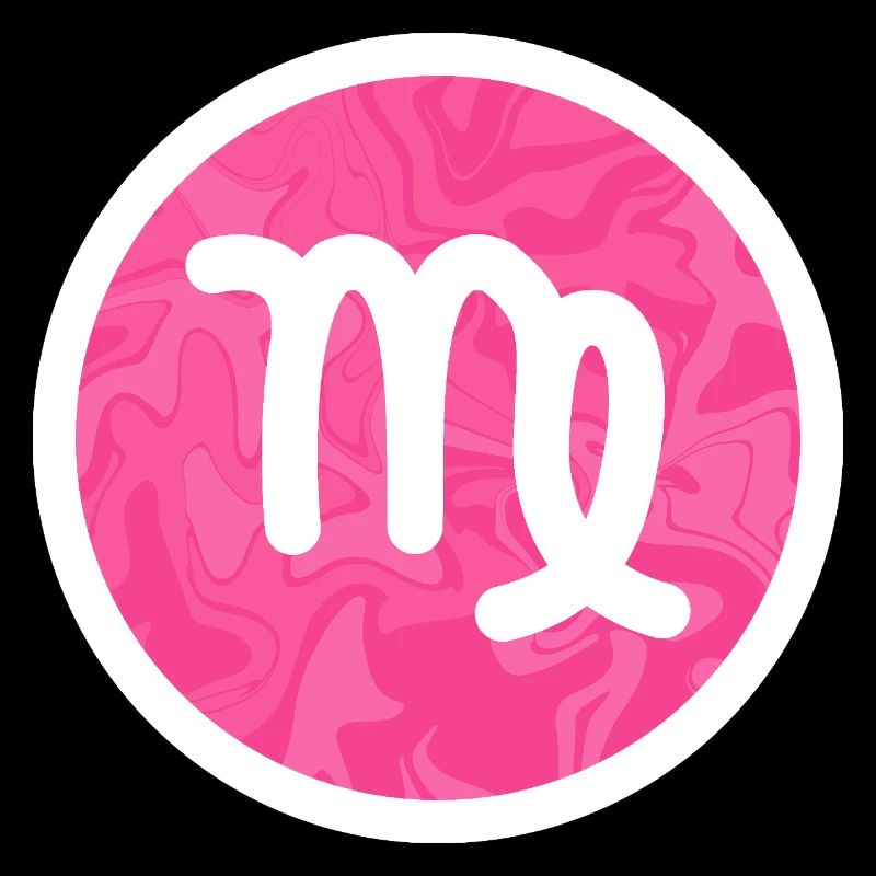 Jungfrau Sternzeichen Rosa Marmorsymbol