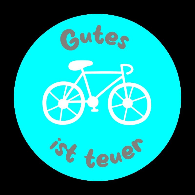 Fahrrad hellblau Rad Kreis coole Sprüche Fan Hobby