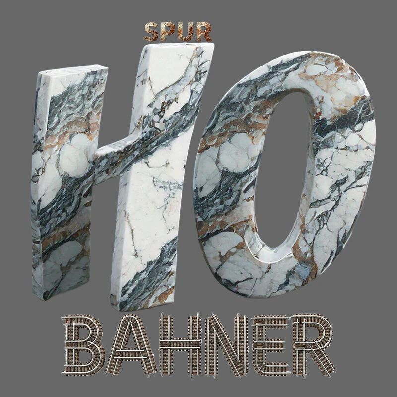SPUR H0 BAHNER – Marmor Edition