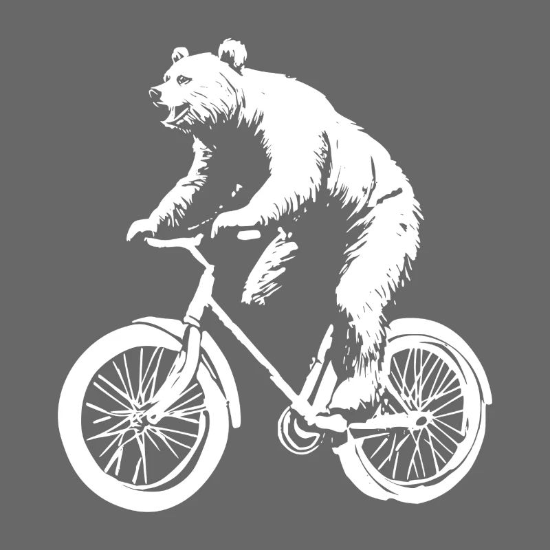 Funny Bicycle Bear