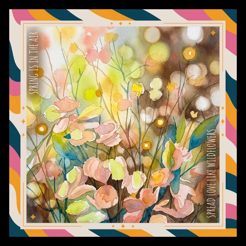 Richesse florale aquarelle
