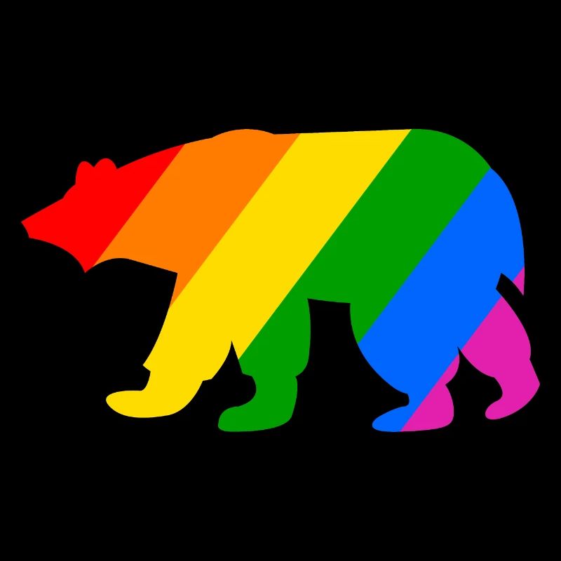 Regenbogen Eisbär