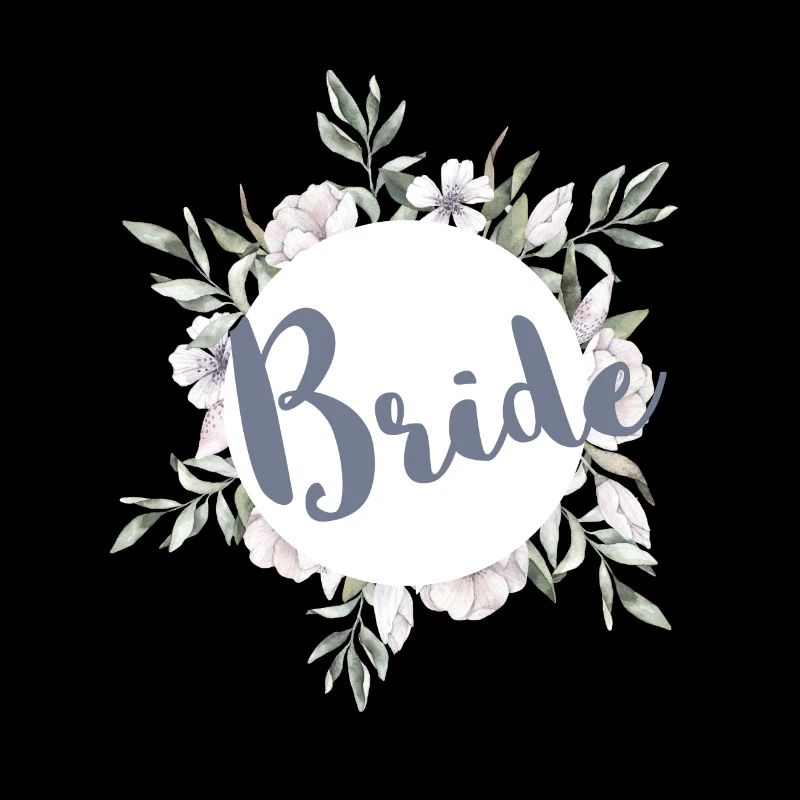 Vert de la mariée et mariée en fleurs