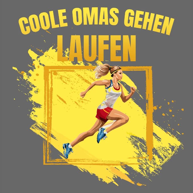 Coole Omas gehen Laufen
