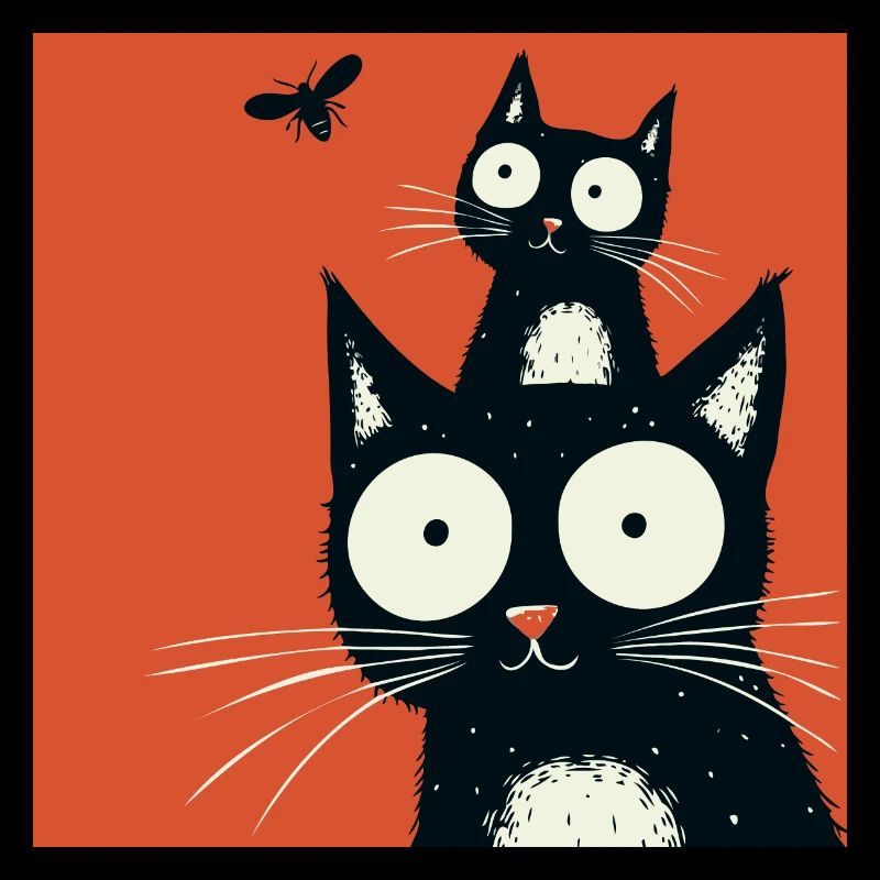 Neugierige Katzenfreunde