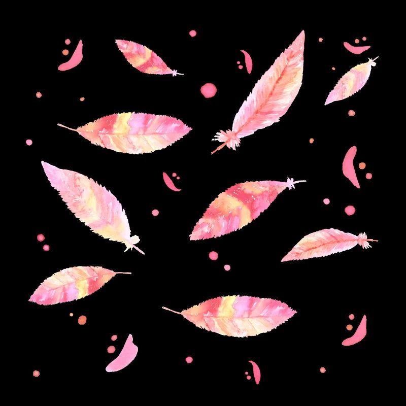 Plumes colorées