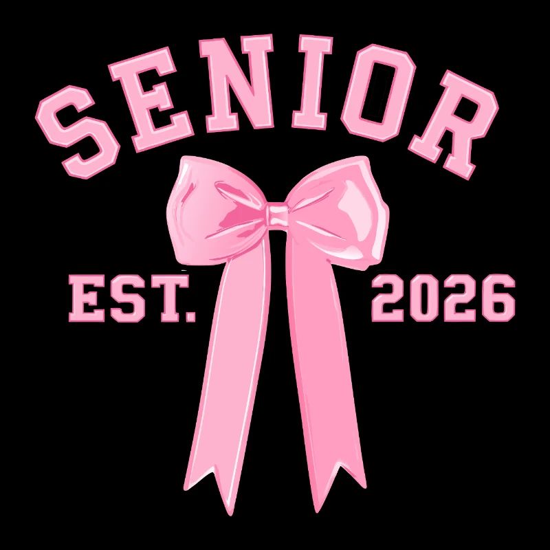 Senior 2026 mit rosa Schleife