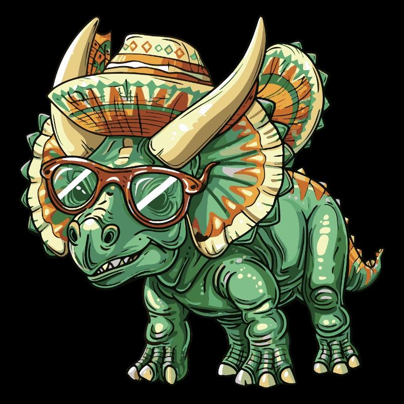 Dinosaur triceratops Sombrero